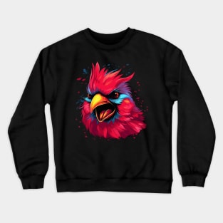 Cardinal Bird Smiling Crewneck Sweatshirt